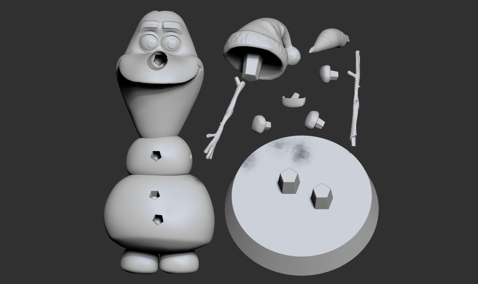 Olaf - Frozen 2 Fanart 3D print model_2