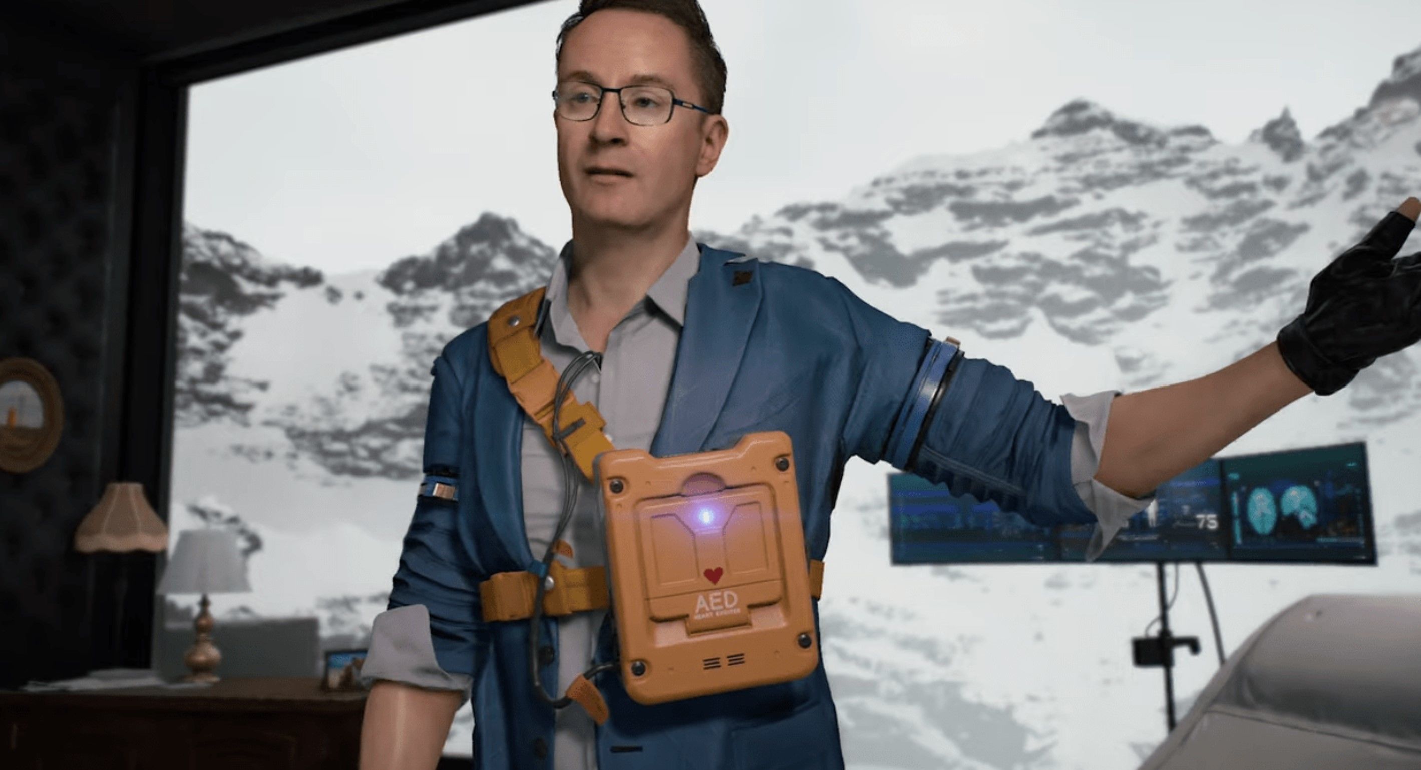 Death stranding Heartman AED 3D print model_1