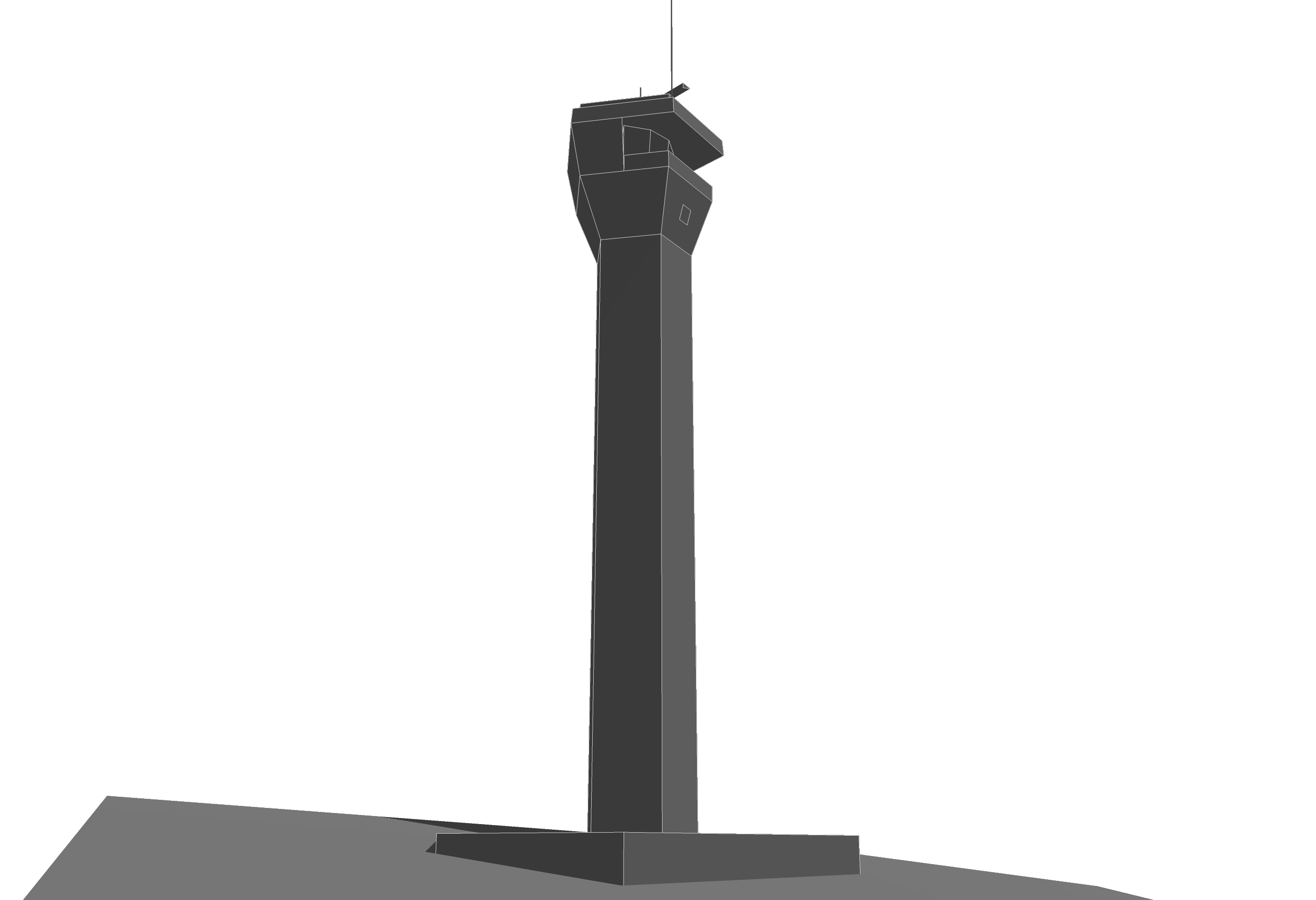 Point Cartwright Lighthouse Low poly 3D model_4