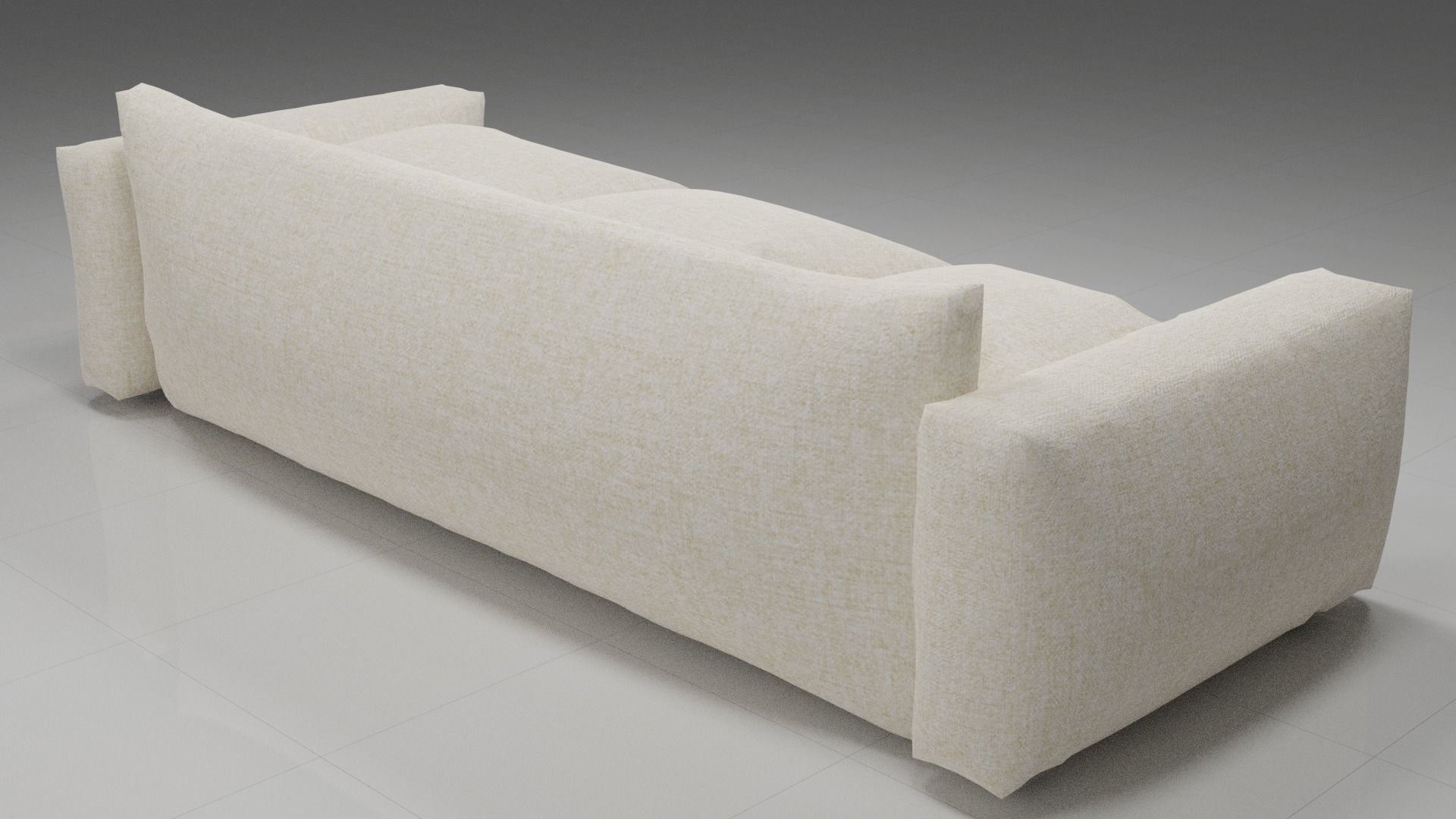 Realistic Sofa 3D model seat 3D model_3