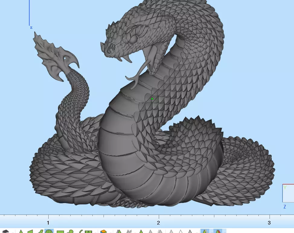 Snake 3D printing 3D model_0
