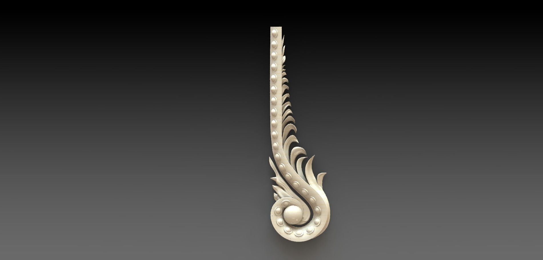 The baguette is decorative 3D print model_2