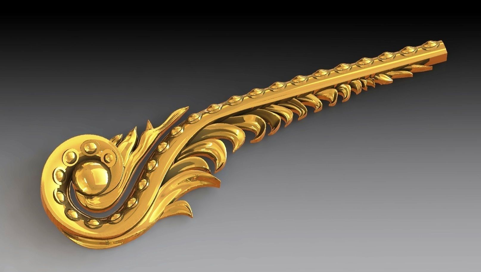 The baguette is decorative 3D print model_3