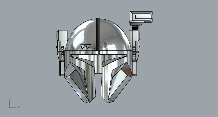 The Mandalorian Paz Vizsla Heavy infantry helmet UPDATED 3D print model_4