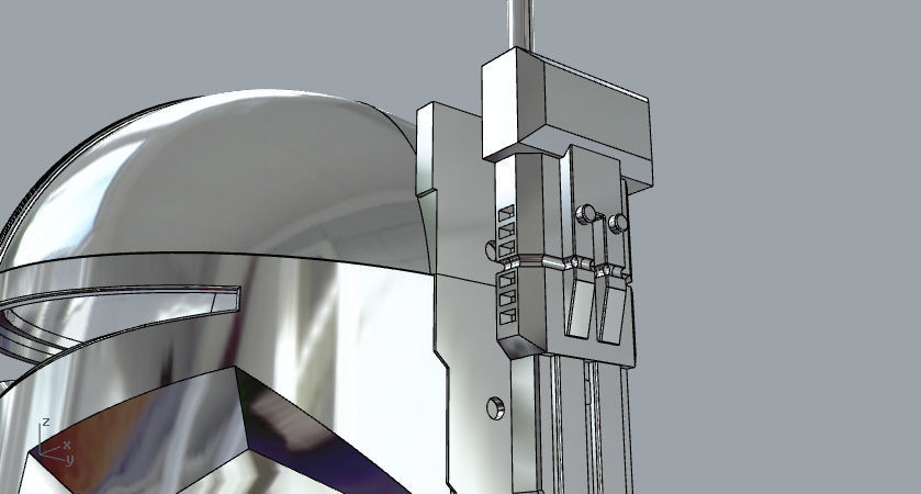 The Mandalorian Paz Vizsla Heavy infantry helmet UPDATED 3D print model_5