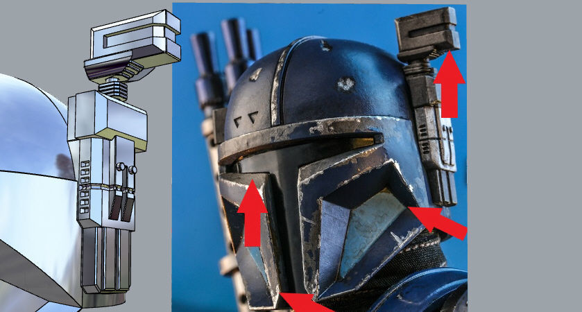 The Mandalorian Paz Vizsla Heavy infantry helmet UPDATED 3D print model_6