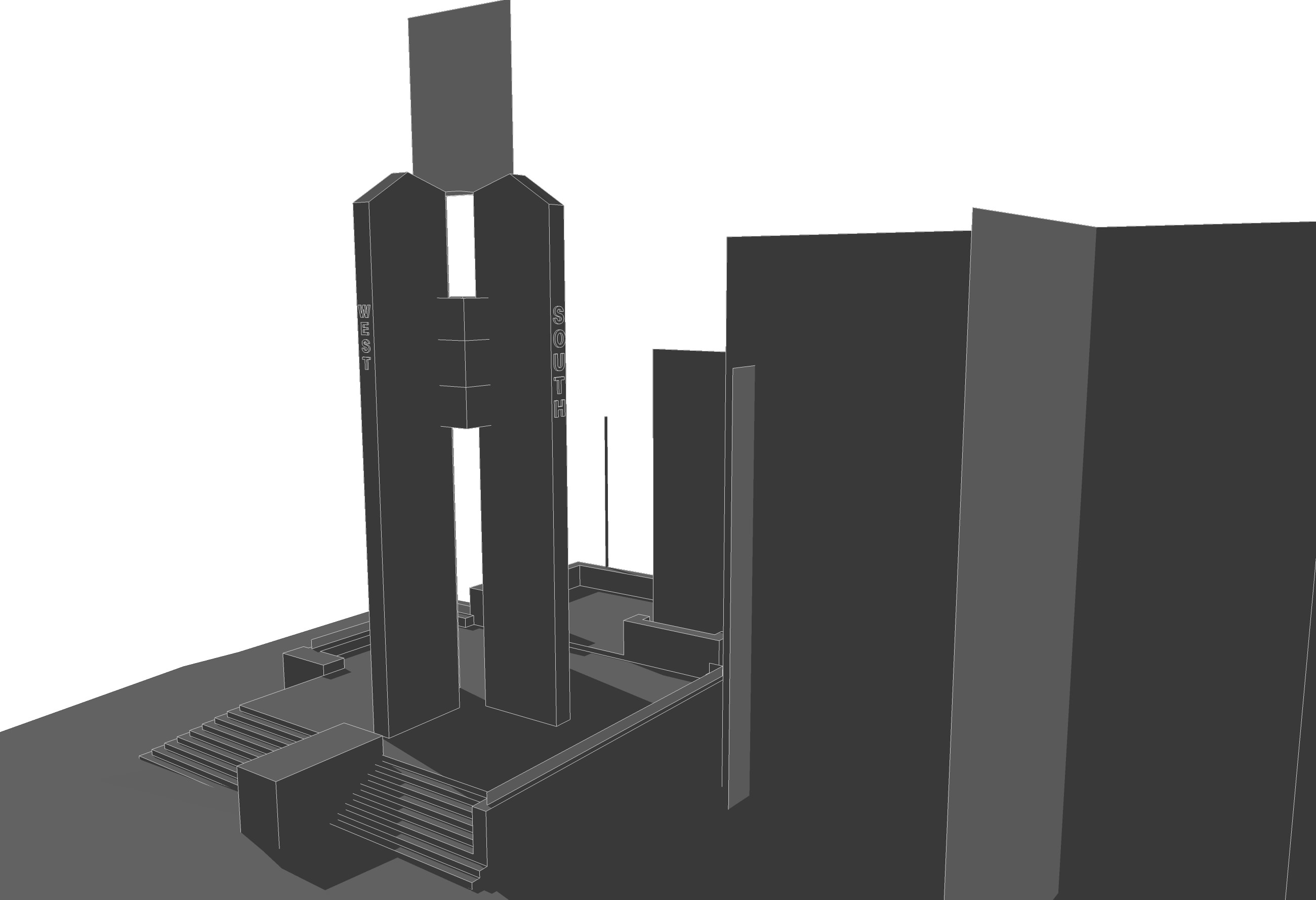 Point Danger Lighthouse Low-poly 3D model_4