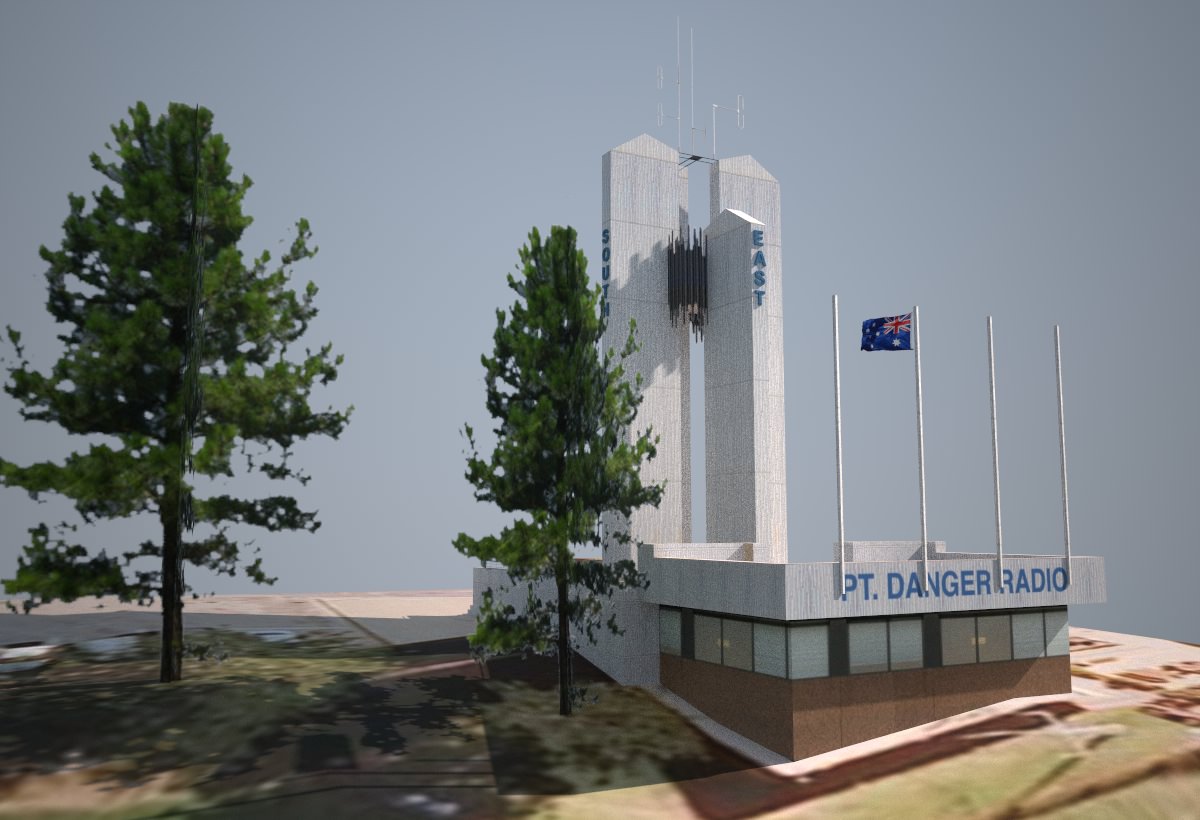 Point Danger Lighthouse Low-poly 3D model_2