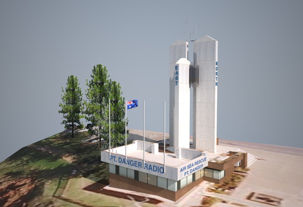 Point Danger Lighthouse Low-poly 3D model_1