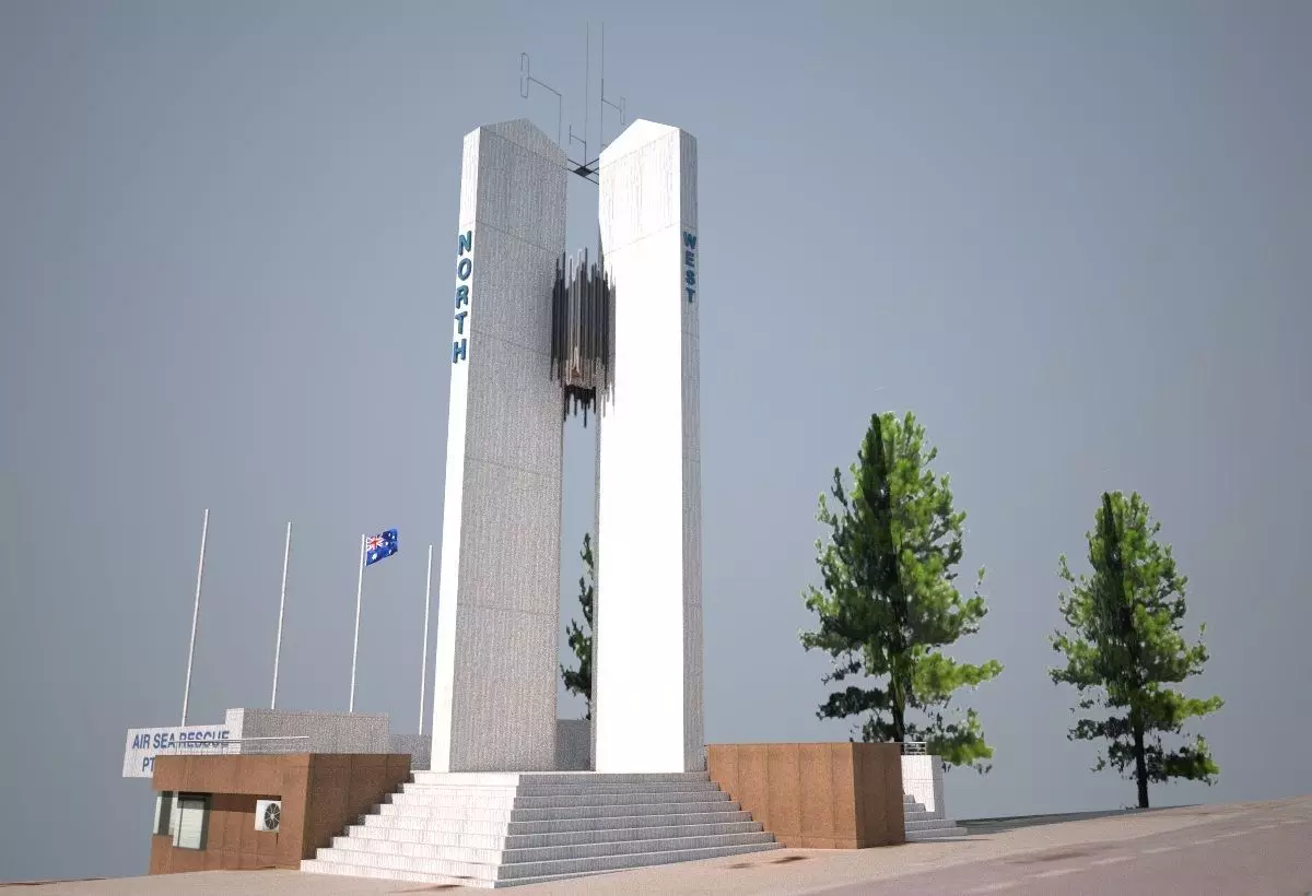 Point Danger Lighthouse Low-poly 3D model_0