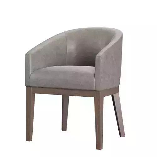 RH Morgan Barrelback Slope Leather Chair