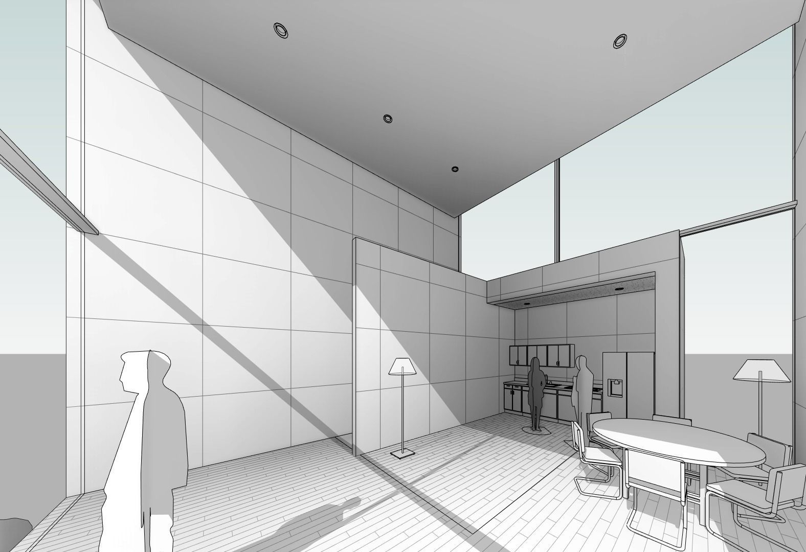 4x4 HOUSE by TADAO ANDO - AUTODESK REVIT 3D model_13
