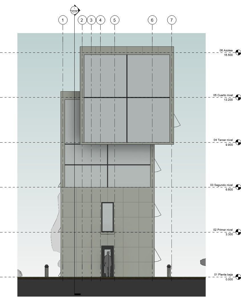 4x4 HOUSE by TADAO ANDO - AUTODESK REVIT 3D model_9