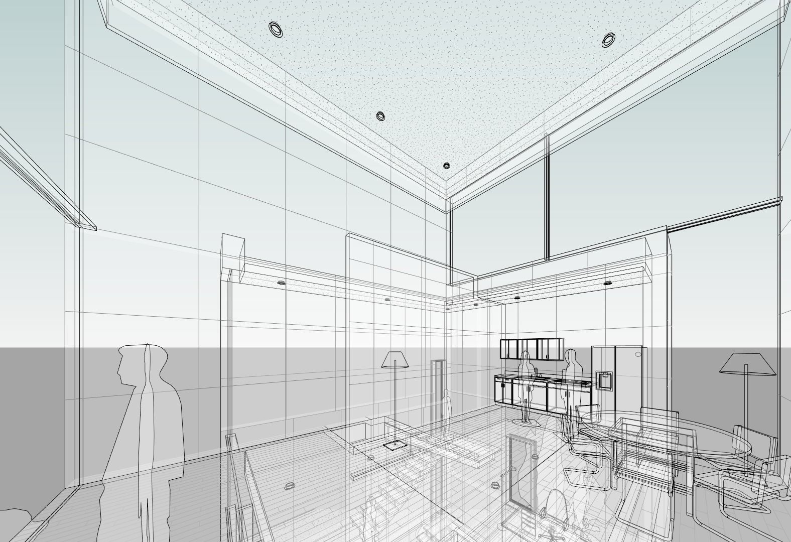 4x4 HOUSE by TADAO ANDO - AUTODESK REVIT 3D model_15