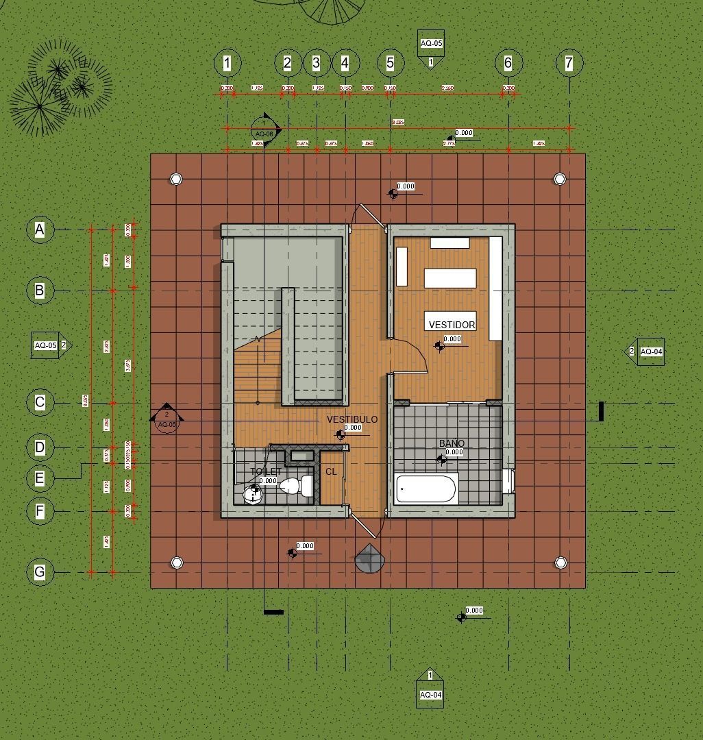 4x4 HOUSE by TADAO ANDO - AUTODESK REVIT 3D model_4