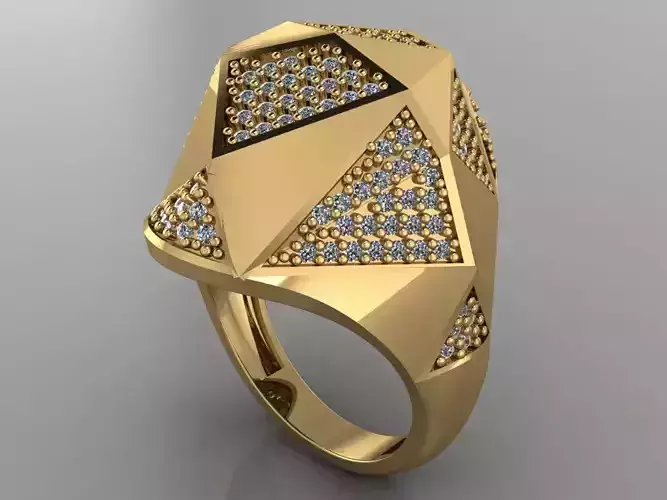 GC GOLD Y152- Diamond gold Ring 