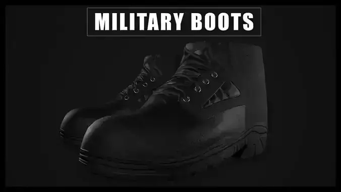 Military Boots - Game Ready