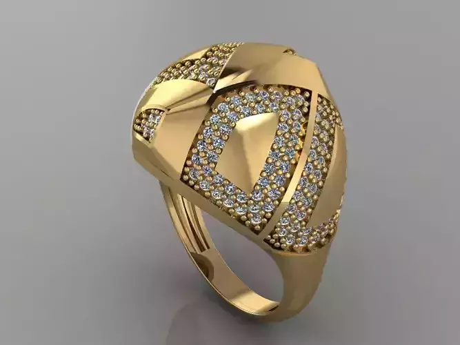 GC GOLD Y155- Diamond gold Ring 