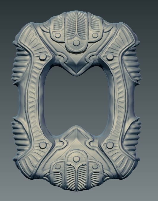 Best Cool High detailed Carved Bracelet jewel chain elements 3D print model_10