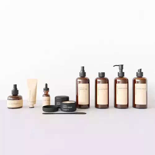 Bodycare Cosmetic Set 3D model