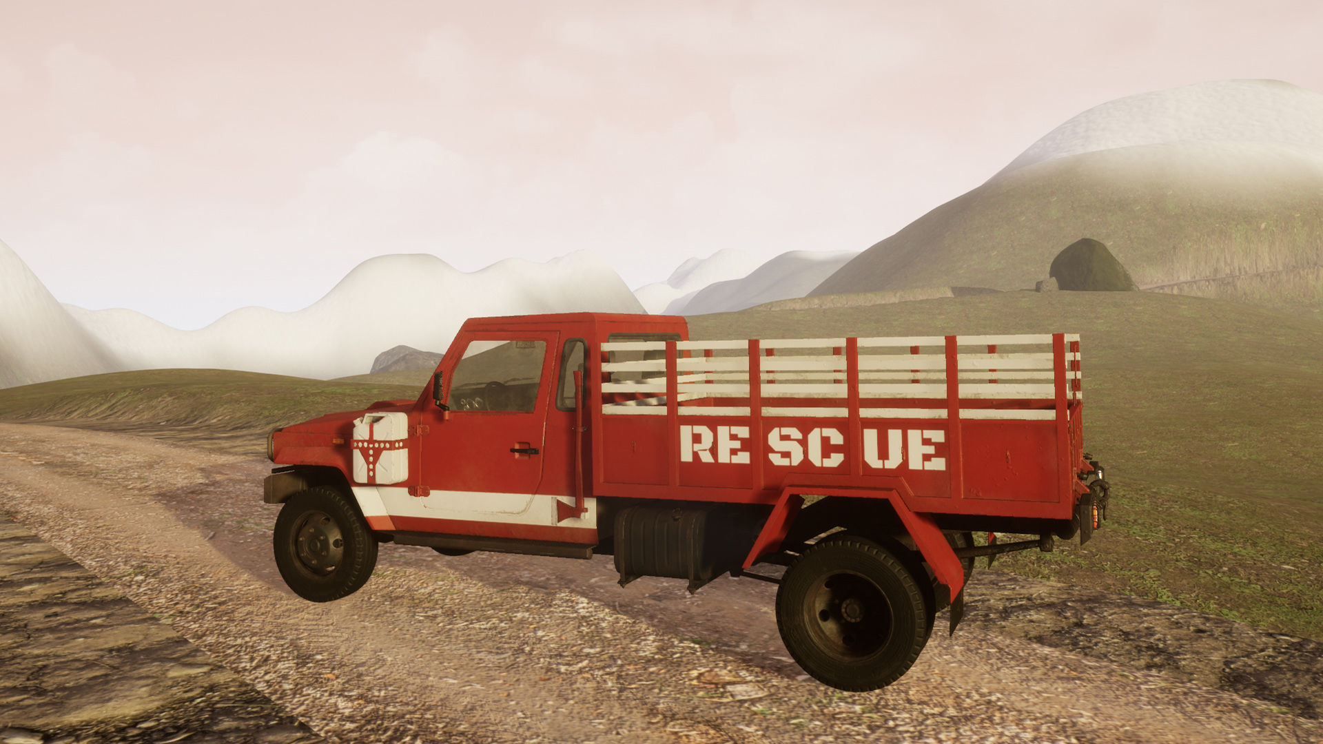 Light Military Vehicle Low-poly 3D model_4