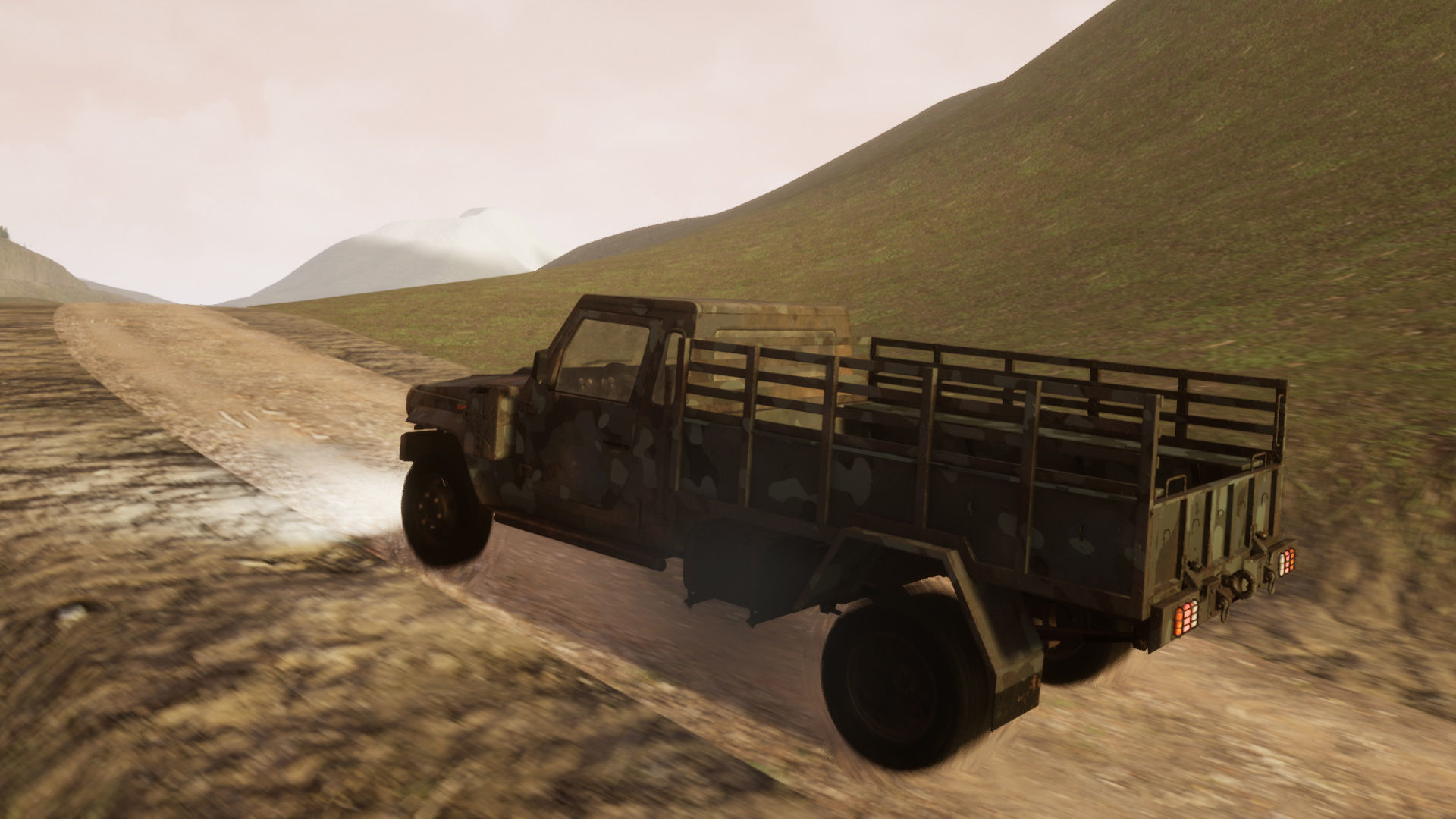 Light Military Vehicle Low-poly 3D model_1