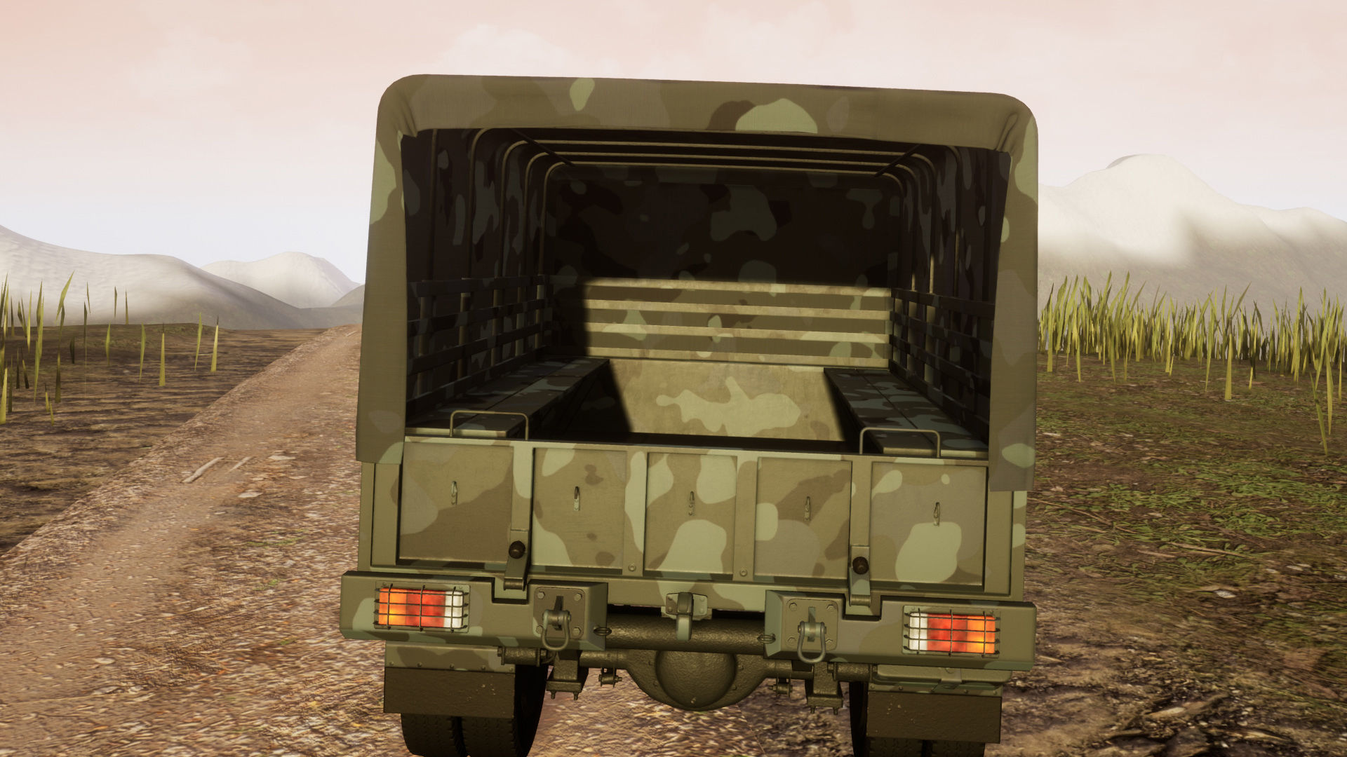 Light Military Vehicle Low-poly 3D model_8