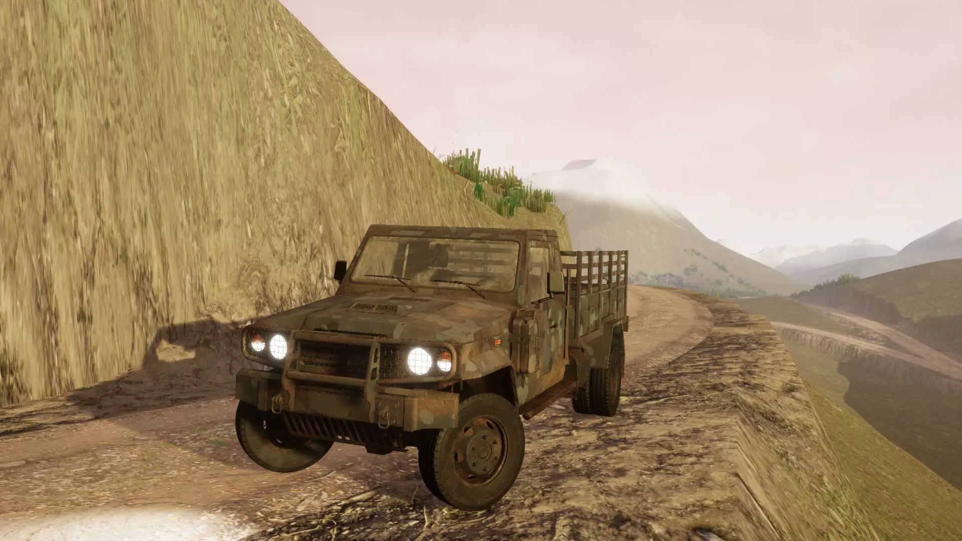 Light Military Vehicle Low-poly 3D model_0