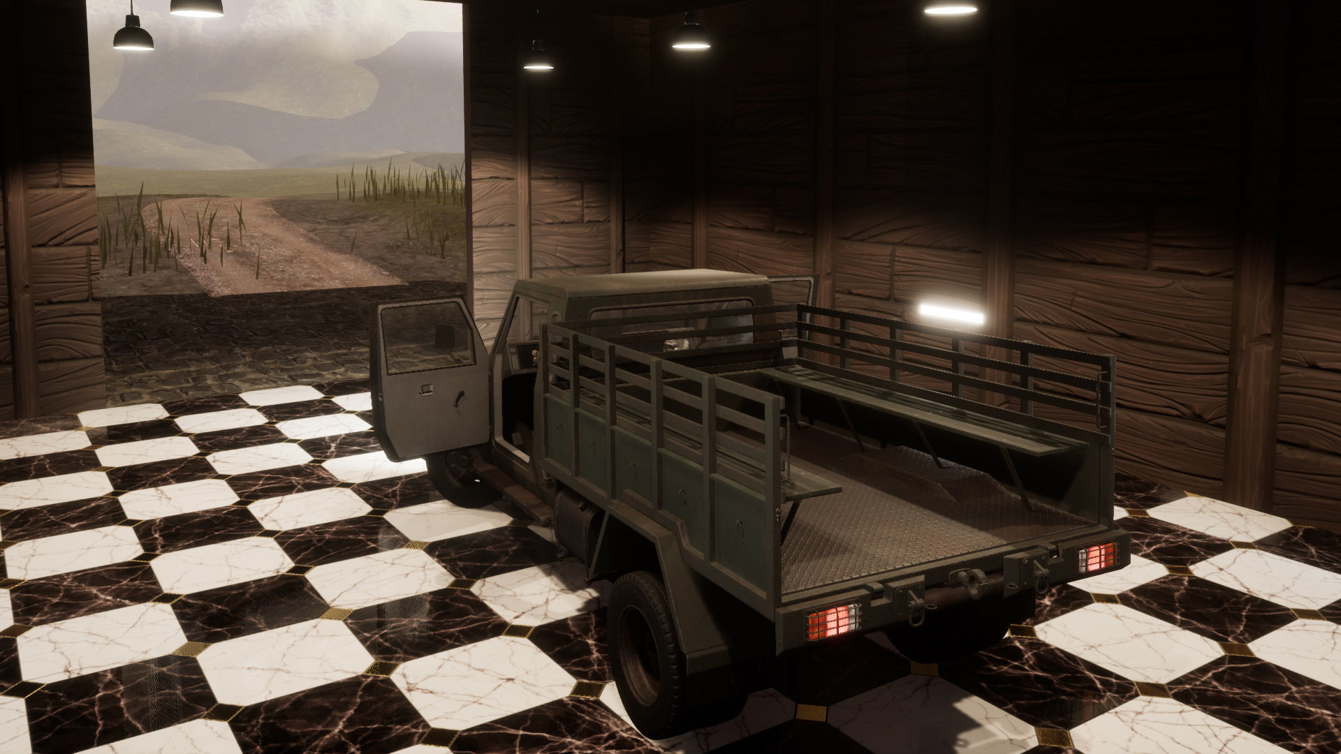 Light Military Vehicle Low-poly 3D model_12