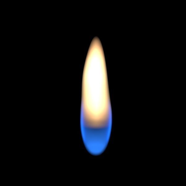 3D Candle Flame 3D model_2