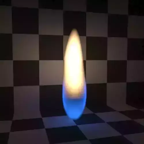 3D Candle Flame 3D model
