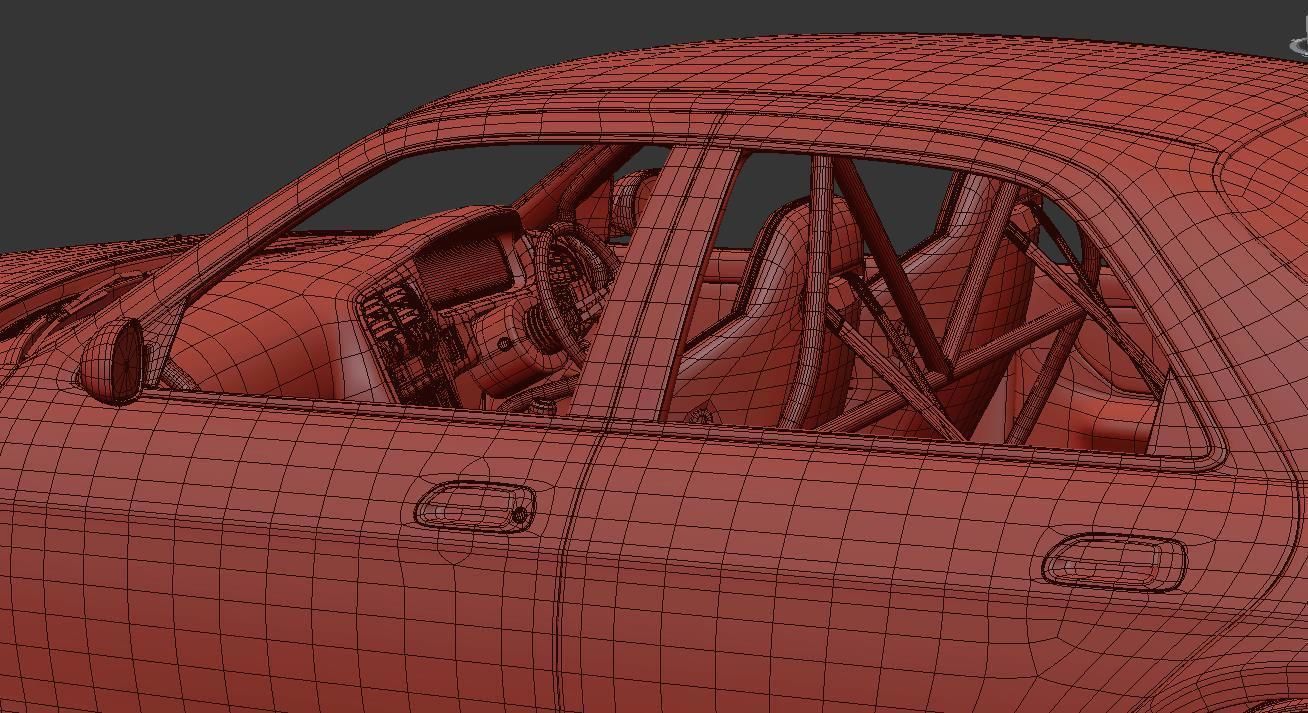 Nissan Skyline Hr 33 4door 3D model_14