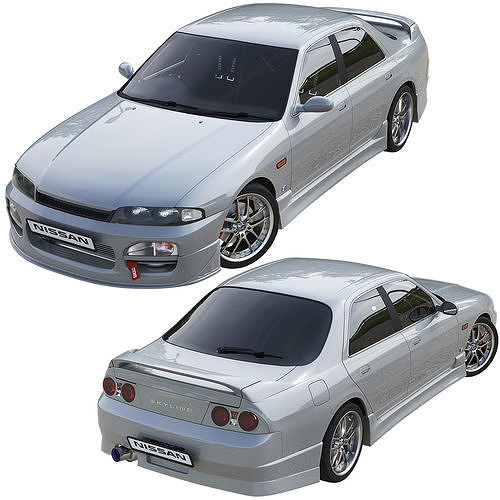 Nissan Skyline Hr 33 4door 3D model
