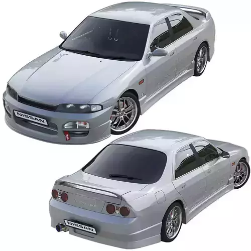 Nissan Skyline Hr 33 4door 3D model