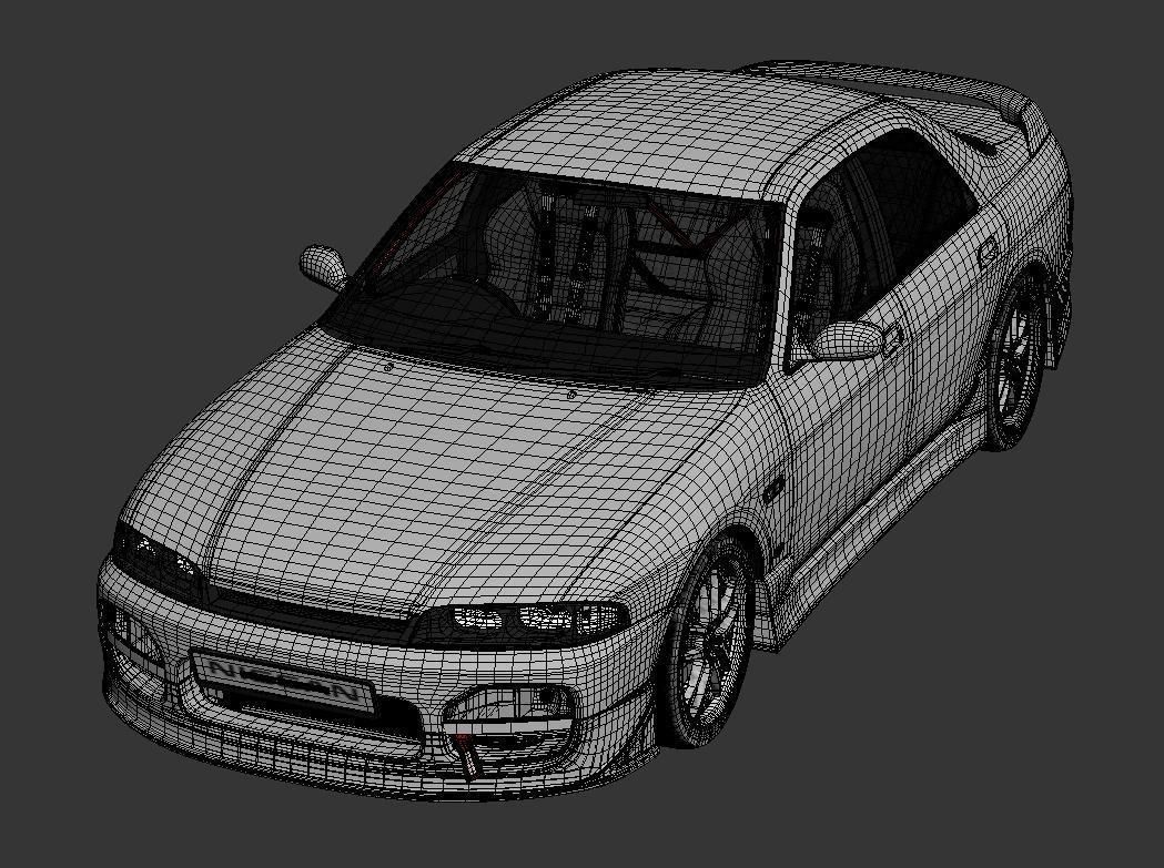 Nissan Skyline Hr 33 4door 3D model_9