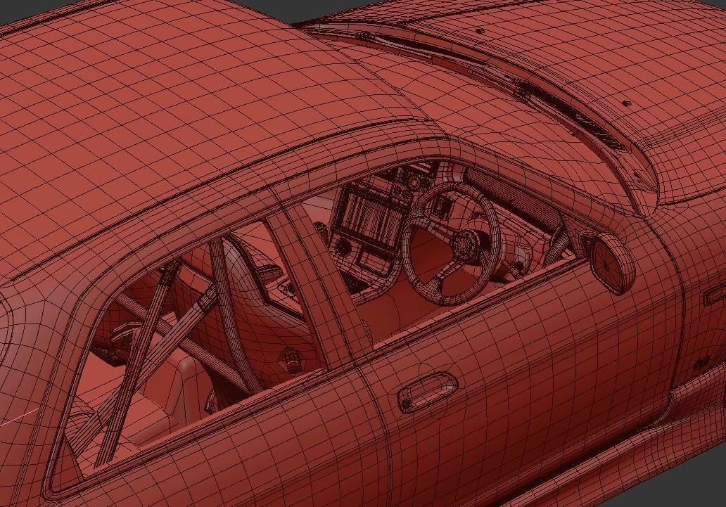Nissan Skyline Hr 33 4door 3D model_15