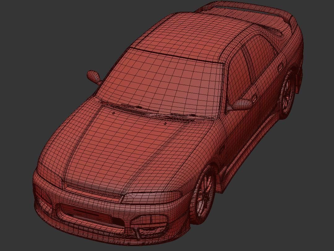 Nissan Skyline Hr 33 4door 3D model_11