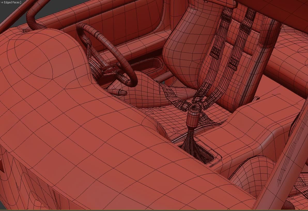 Nissan Skyline Hr 33 4door 3D model_13