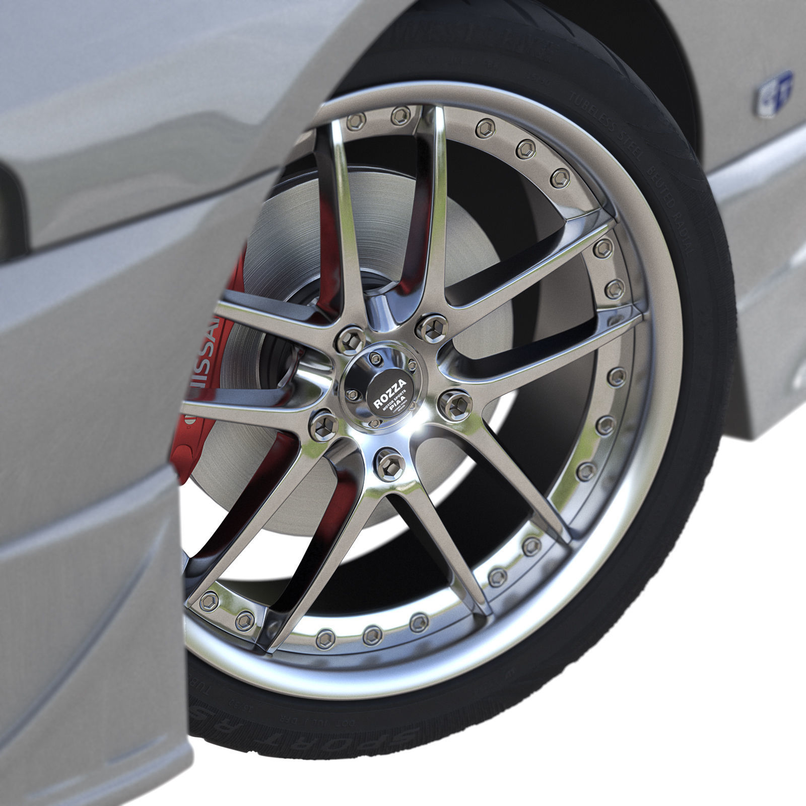 Nissan Skyline Hr 33 4door 3D model_3