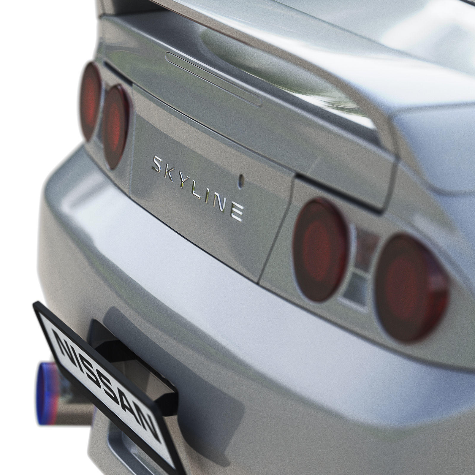 Nissan Skyline Hr 33 4door 3D model_4