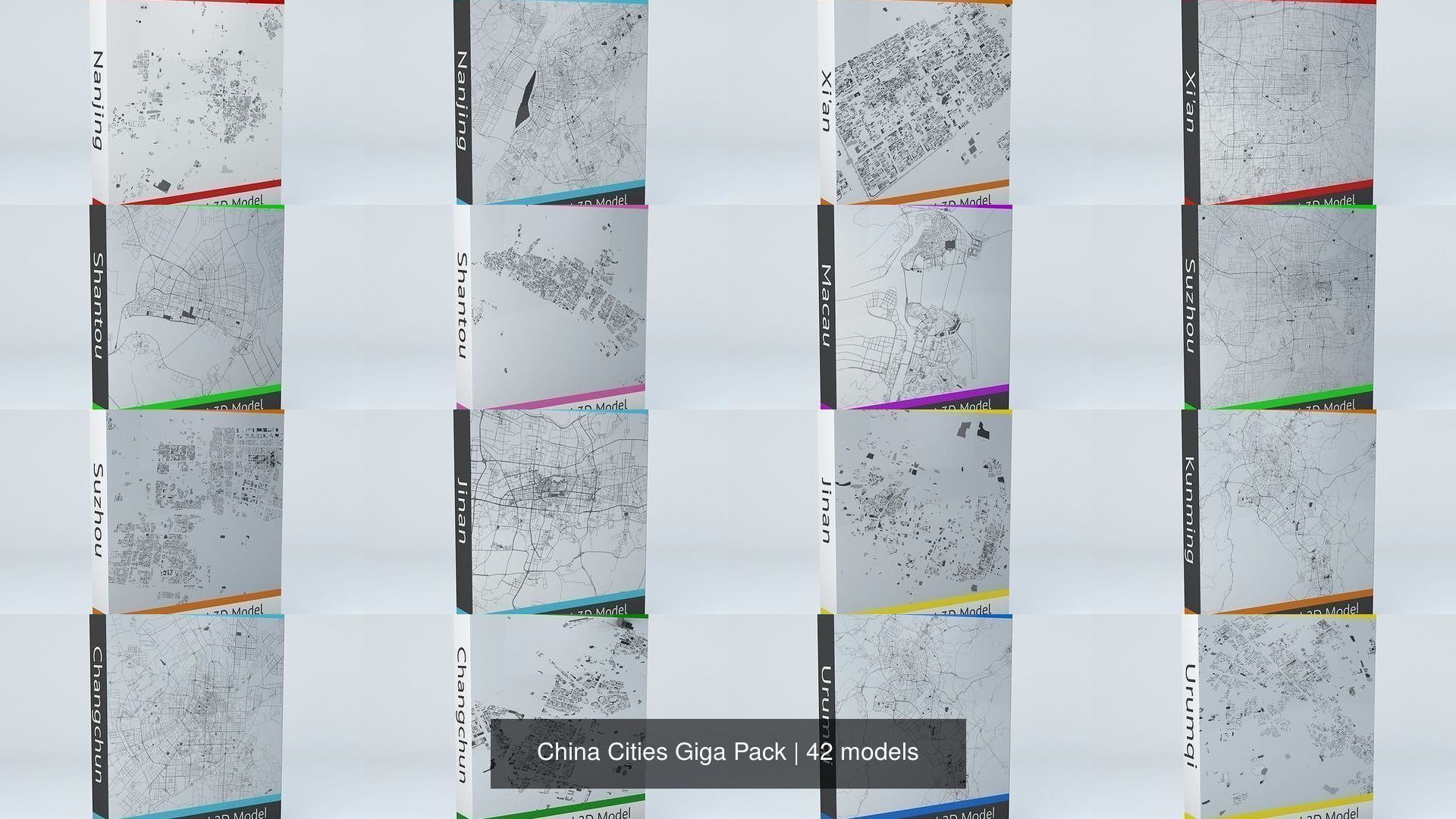 China Cities Giga Pack 3D Model Collection_3