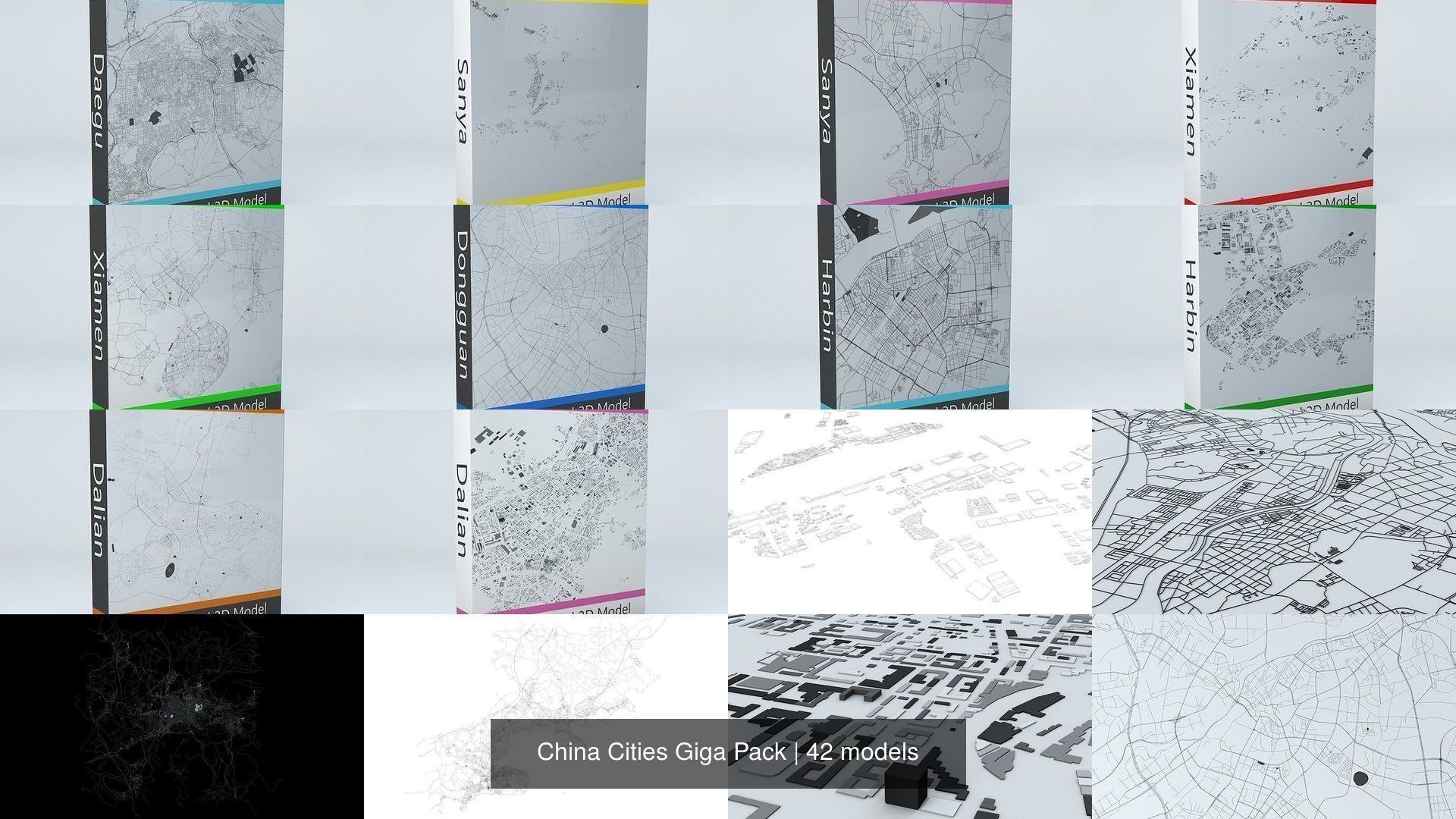 China Cities Giga Pack 3D Model Collection_4