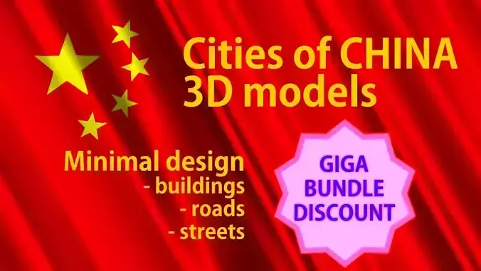 China Cities Giga Pack 3D Model Collection