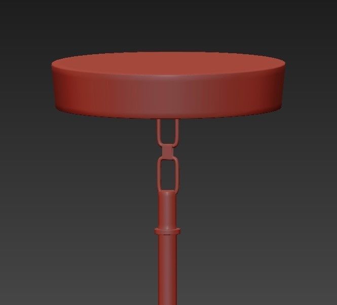 Armstrong Chandelier 8 Light Natural Brass 3D model_1