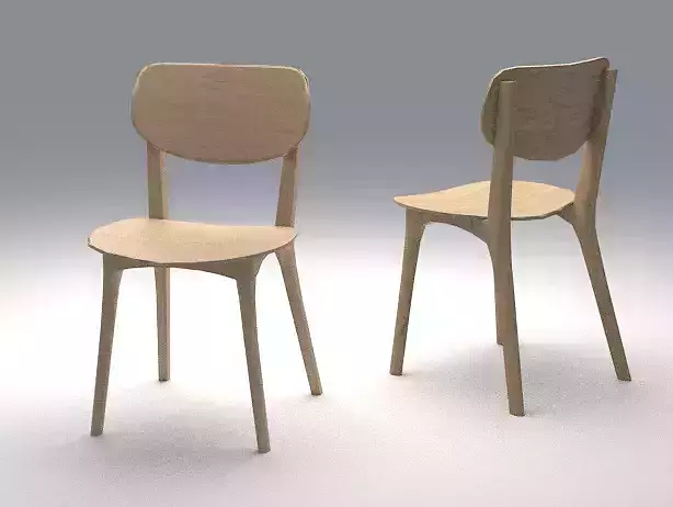 Chairs two wooden