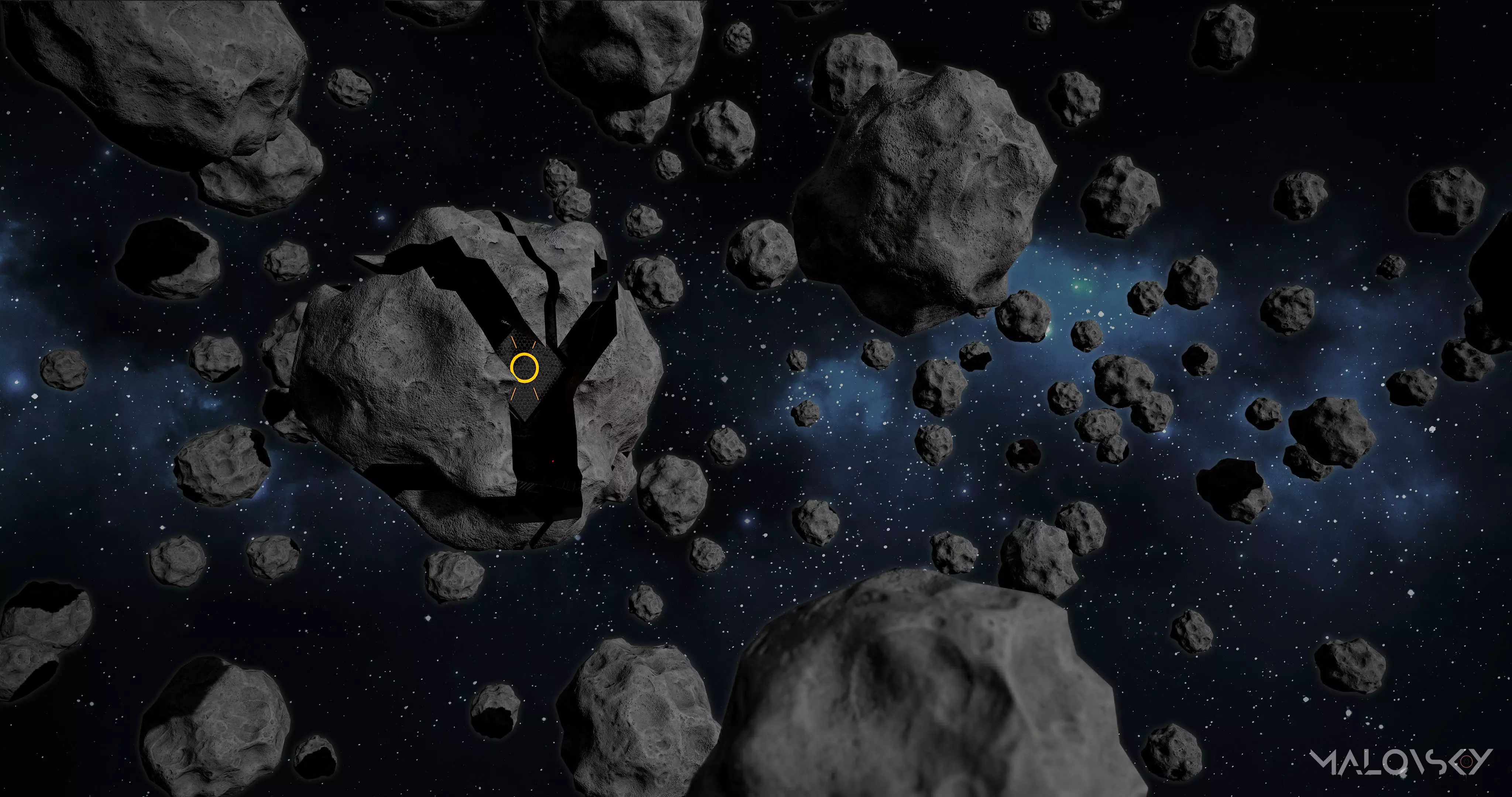 Disguised Asteroid Enemy Game Model Free low-poly 3D model