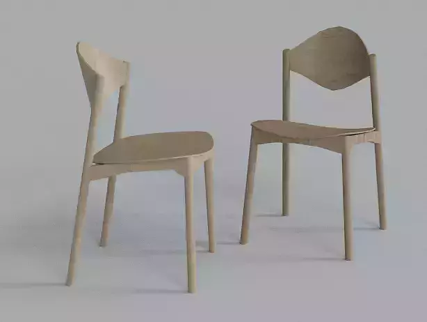 Chair 1 two wooden chairs