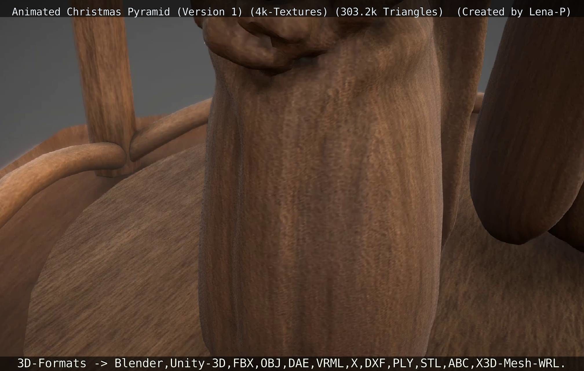 Animated Christmas Pyramid Version 1 3D model_51