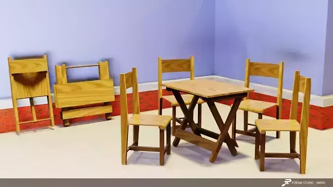 Folding Table and Chair