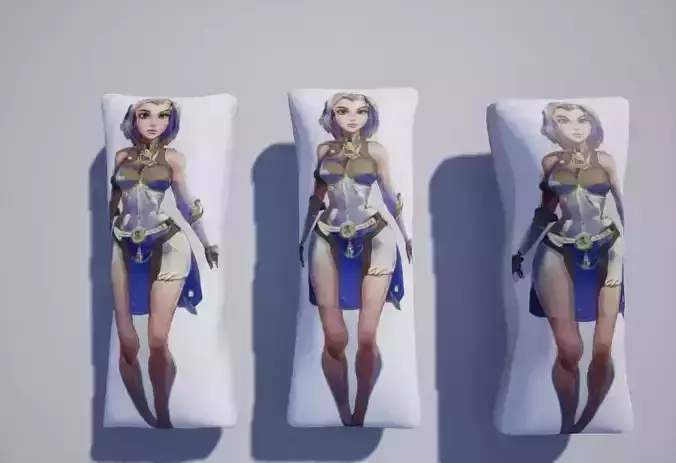 Japanese Dakimakura 3D Model